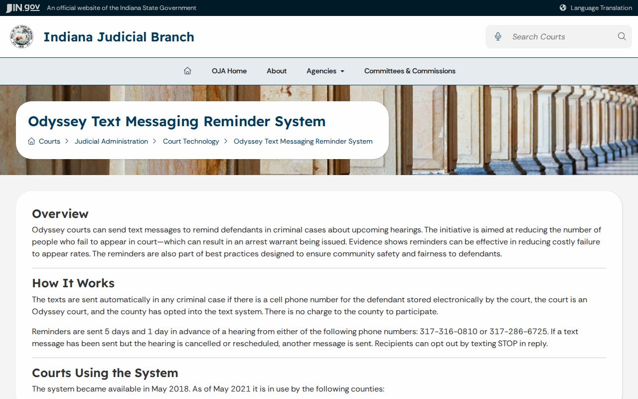 Steuben County bench warrant prevention through court reminders