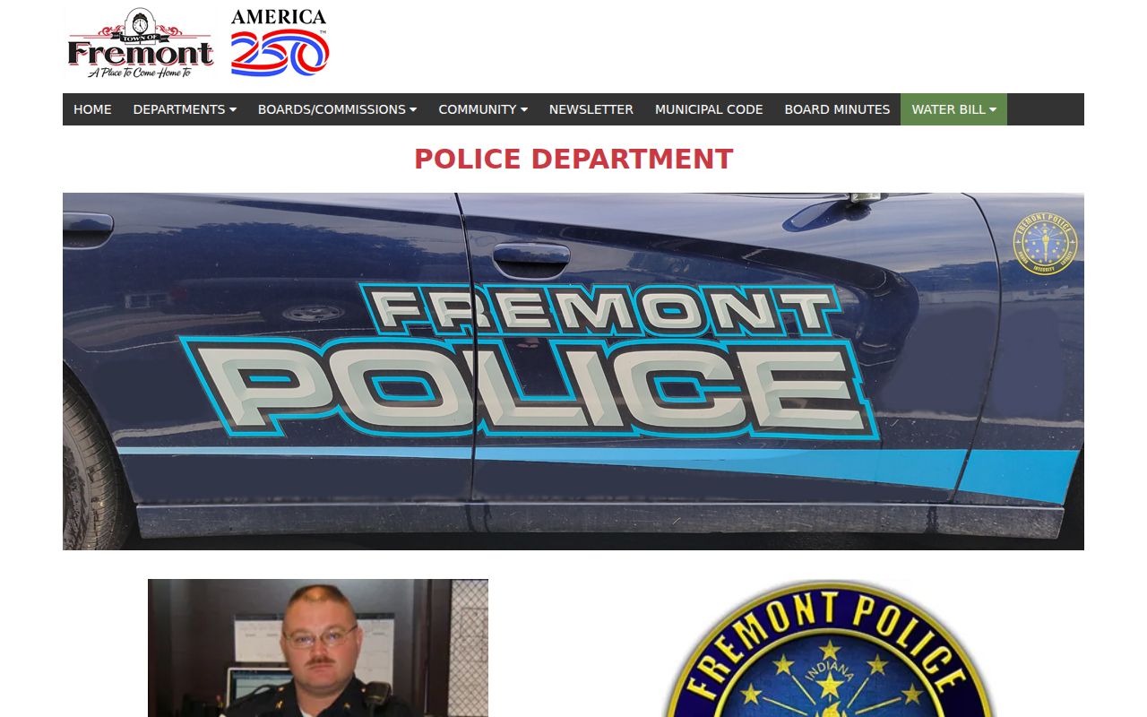 Fremont city offices for local warrant record routing in Steuben County